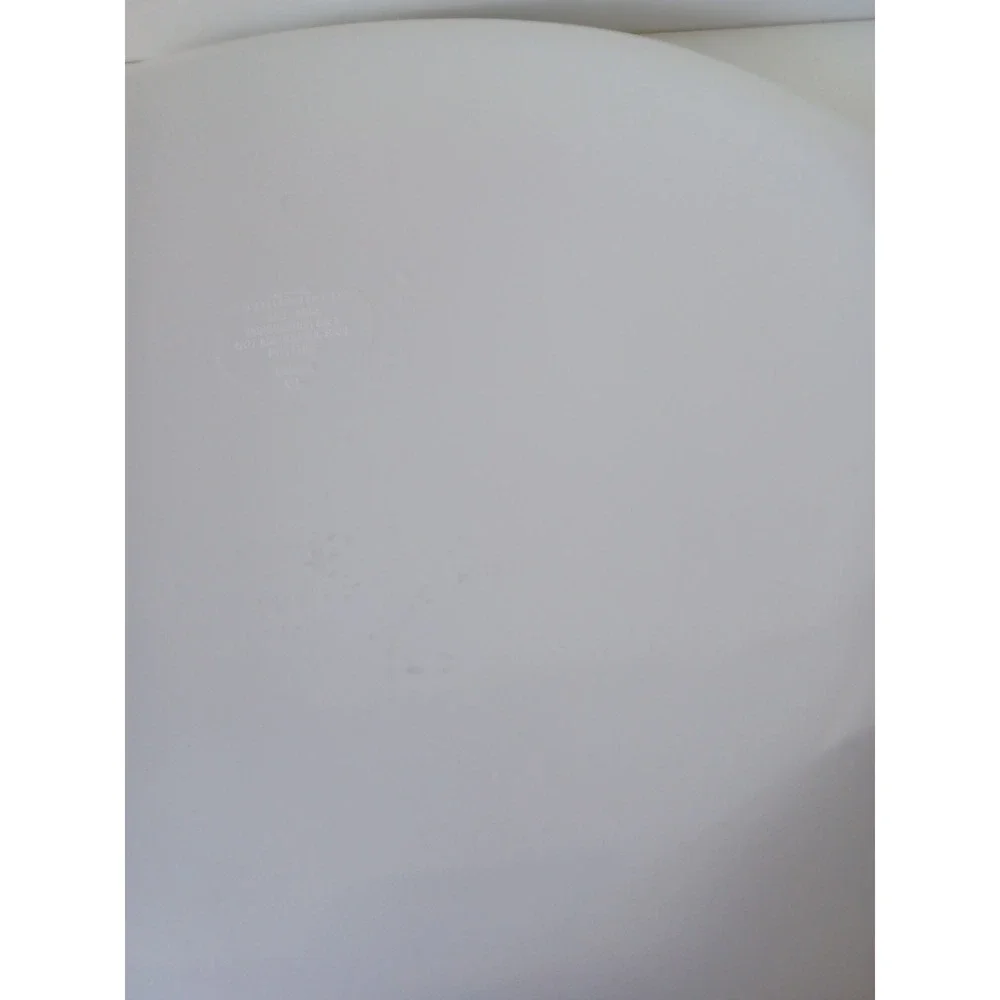Christmas Snowman White Plastic Holiday Seasonal Plate Home Kitchen